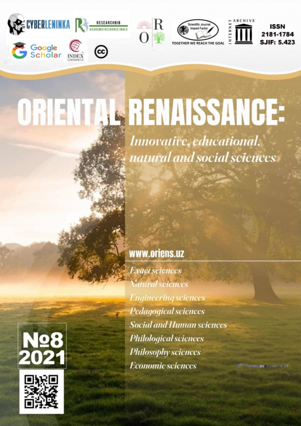 ORIENTAL RENAISSANCE: INNOVATIVE, EDUCATIONAL, NATURAL AND SOCIAL SCIENCES 