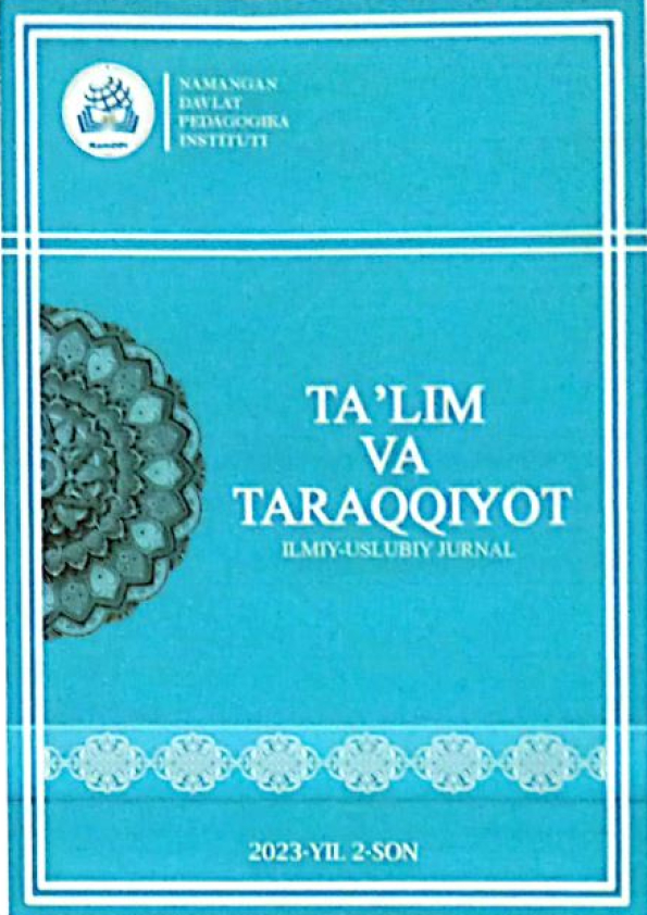 Ta'lim va taraqqiyot ilmiy-uslubiy jurnali