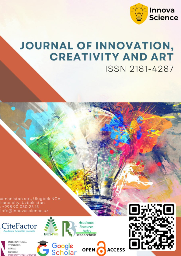 Journal of Innovation, Creativity and Art