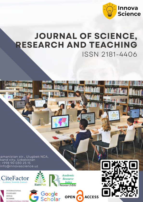JOURNAL OF SCIENCE, RESEARCH AND TEACHING