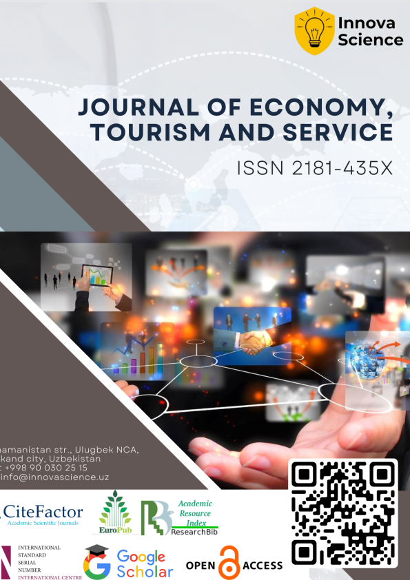 JOURNAL OF ECONOMY, TOURISM AND SERVICE