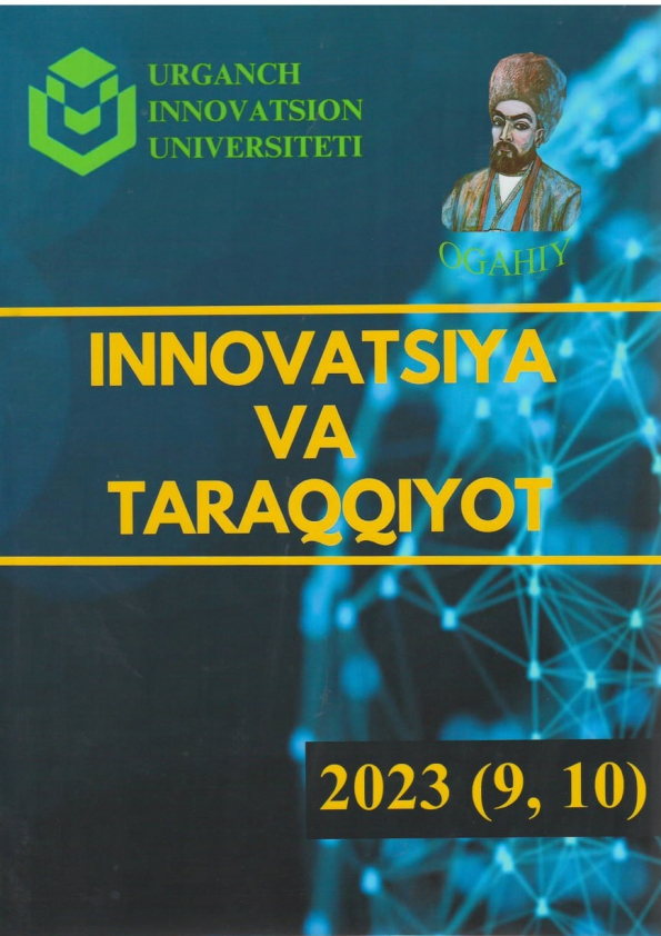Innovatsiya va taraqqiyot: ilmiy-metodik, ijtimoiy, ma’naviy-ma’rifiy jurnal