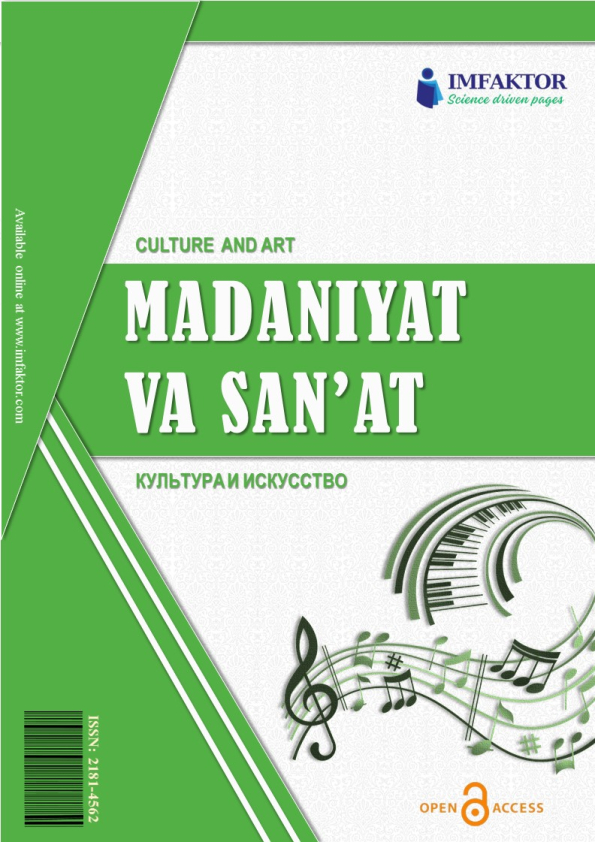 “Madaniyat va san’at” ilmiy - amaliy jurnali