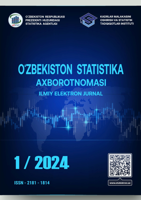 O’ZBEKISTON STATISTIK AXBOROTNOMASI ILMIY-ELEKTRON JURNAL